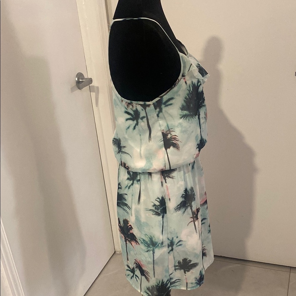 SUZY SHIER Tropical Print Sleeveless Dress with elastic waist Size Small - Picture 6 of 14